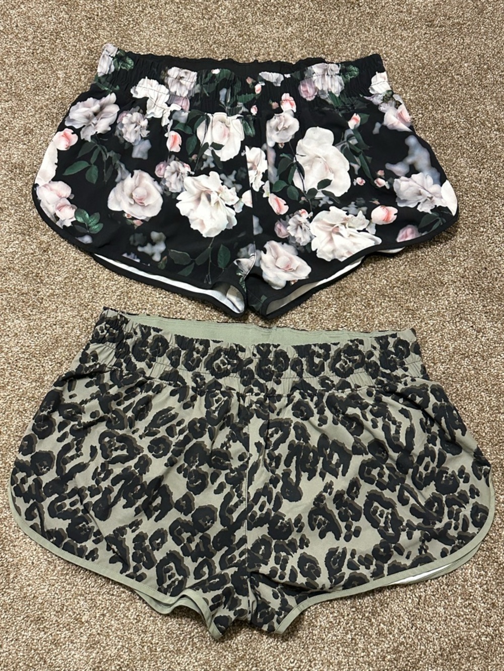 Victoria Sport Active Shorts Bundle - Set of 2 Dolphin Hem Brief-Lined Shorts